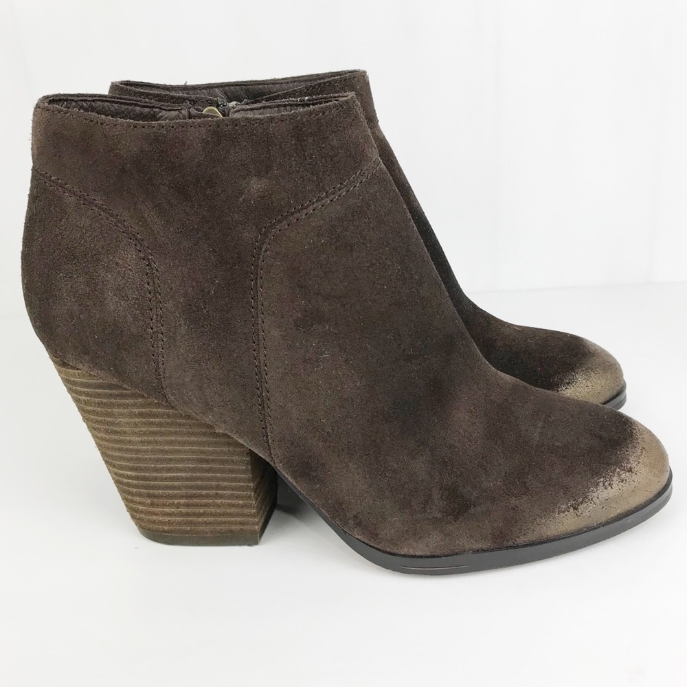 Isola Women's Leandra Suede Brown Booties S…